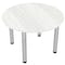 Skutchi Designs Square 4 Person Conference Room Table, 46" W, 46" L, 29" H, White Cypress HAR-RD-46-POST-WHCYPRESS - alternate 1